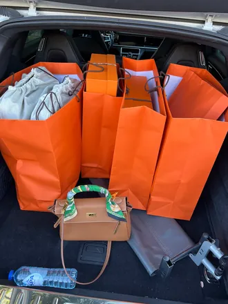 Kofferbak vol Hermès